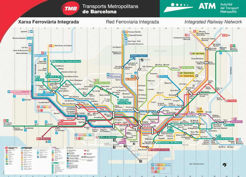 Barcelona-Metro-Map